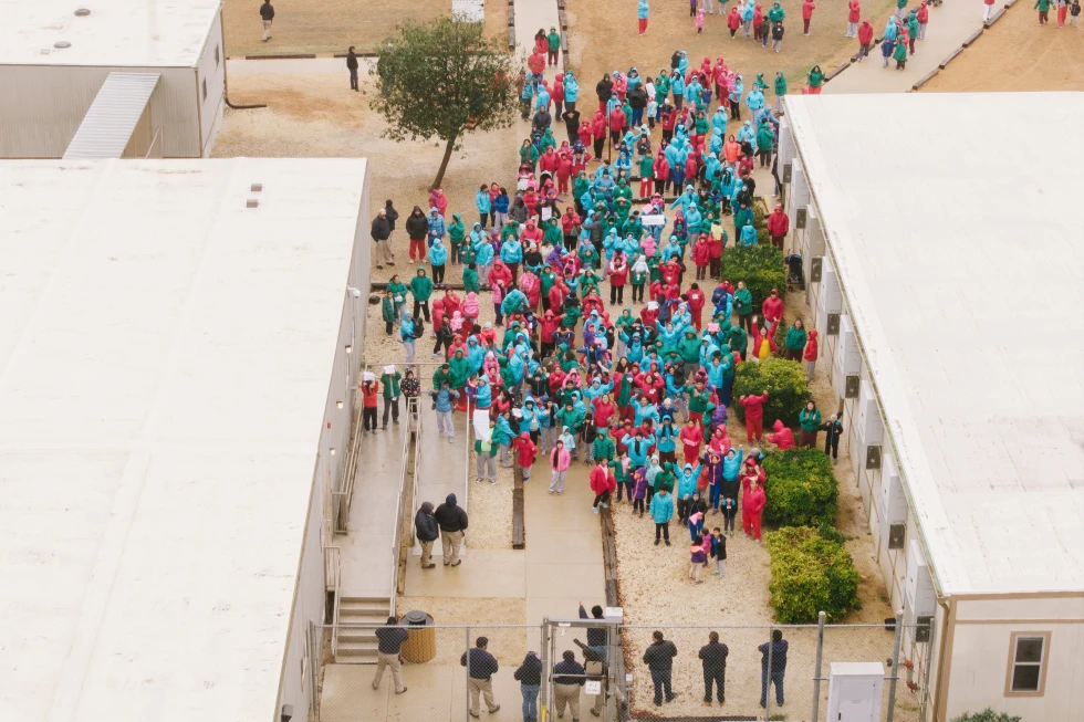 Protest at Texas Detention Center Calls for Dignity and Humanity for Immigrant Families