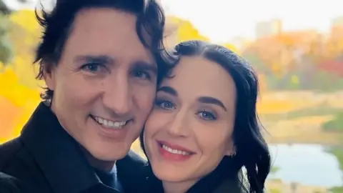 Katy Perry and Justin Trudeau Share their Joy on Instagram